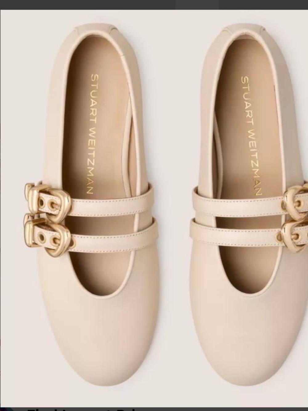Stuart Weitzman
Women's MAVEN MARY JANE Size 7 / Beige/ Gold